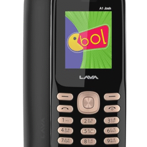 Lava A1 Josh (with BOL Feature) Dual Sim Keypad Mobile Phone | Long-Lasting Battery |22 Launguages Read Support | Auto Call Recording | Call Blink Notification (Black Gold)