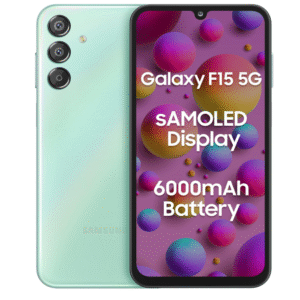 Samsung Galaxy F15 5G (Jazzy Violet, 6GB RAM, 128 GB Storage)