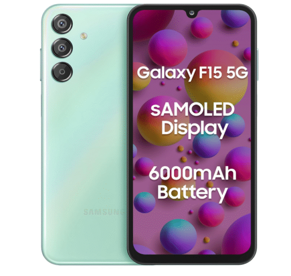 Samsung Galaxy F15 5G (Jazzy Violet, 6GB RAM, 128 GB Storage)